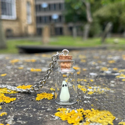 The Adopt A Ghost Pendant and Earrings