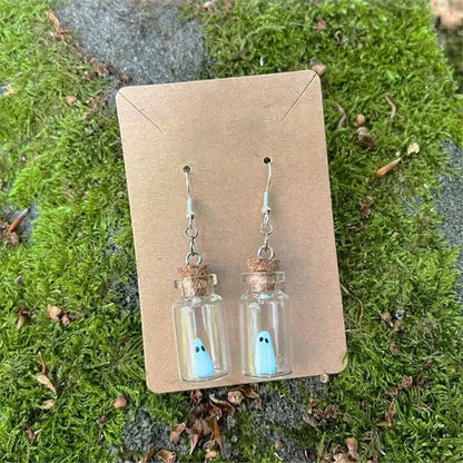 The Adopt A Ghost Pendant and Earrings