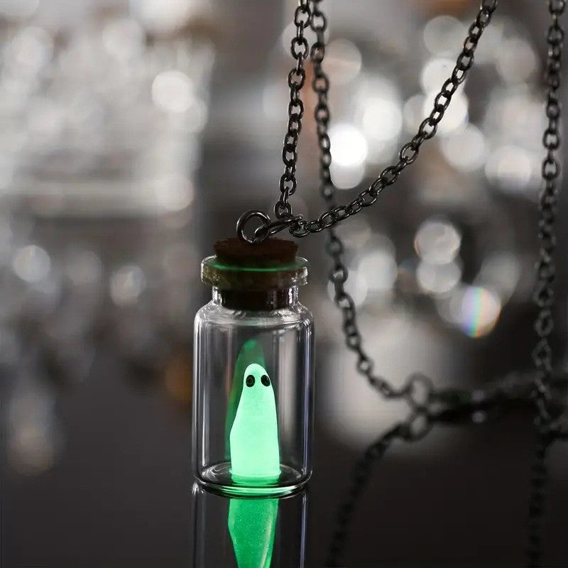 The Adopt A Ghost Pendant and Earrings