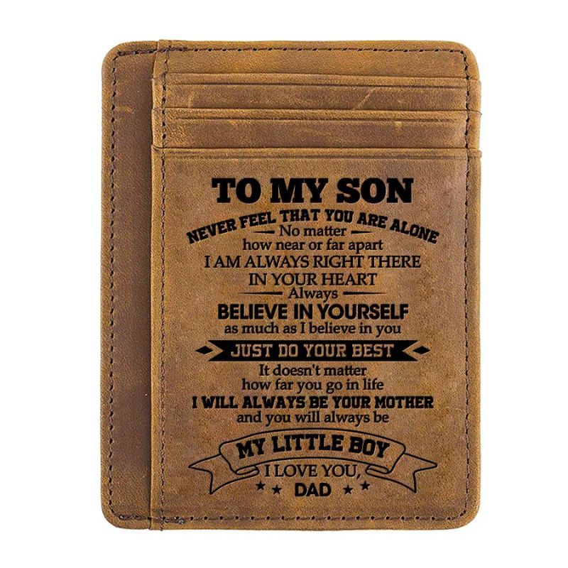 Dad To Son - Just Do Your Best - Card Wallet