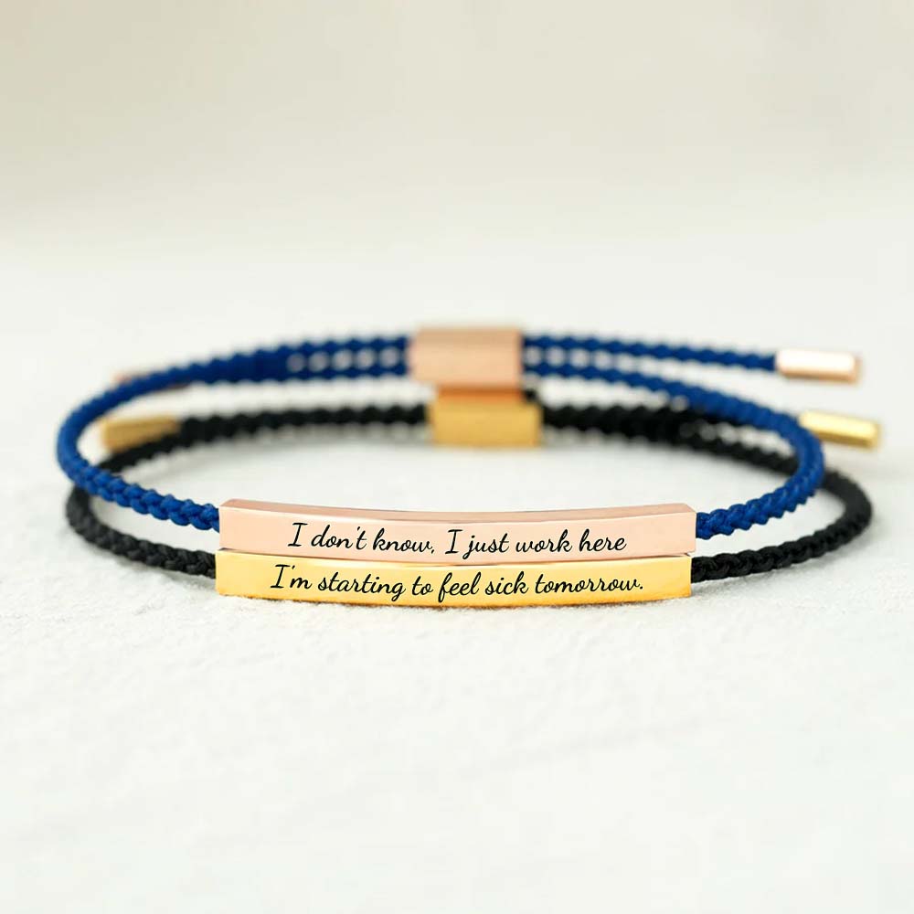 Sarcastic Souls Work Mood Tube Bracelets