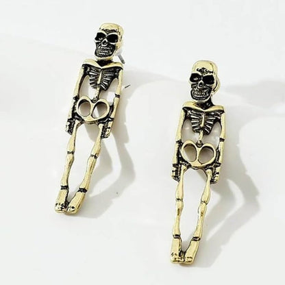 Skull Skeleton Drop Earrings