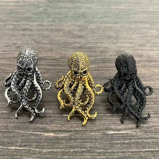 Vintage Gothic Punk Octopus Earrings