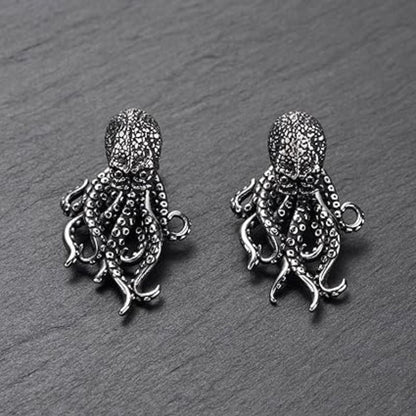 Vintage Gothic Punk Octopus Earrings