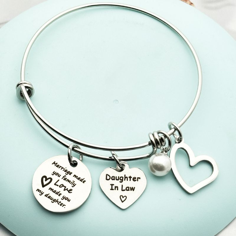 To My Daughter-in-law - Marriage Made You Family Love Made You My Daughter - Adjust Bracelet