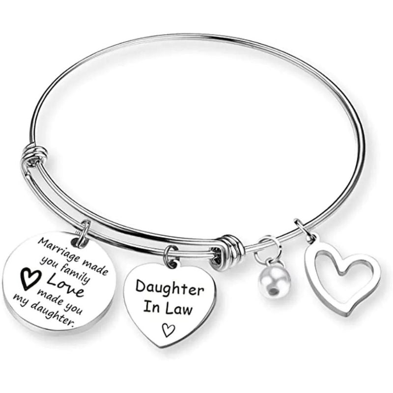 To My Daughter-in-law - Marriage Made You Family Love Made You My Daughter - Adjust Bracelet