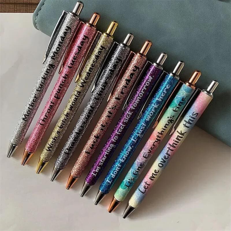 Colored Glitter Pen Set For Sarcastic Souls – Jolura
