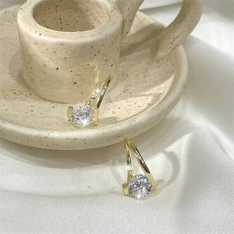 Diamond Round Stud Earrings