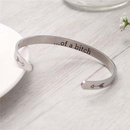 Be Kind...Of A Bi♥ch Mantra Bracelet