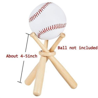 Wooden Baseball Stand Display Holder