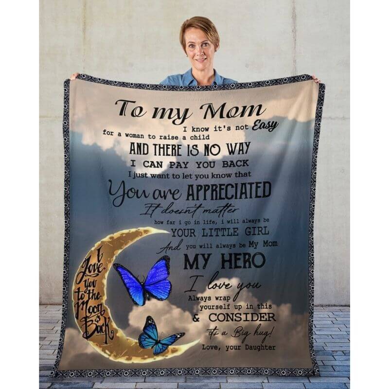 To My Mom Blanket