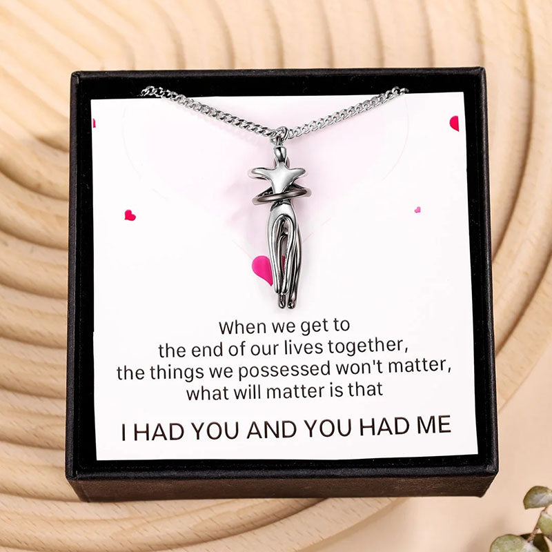 Metal Plating Hug Necklace - The Perfect Gift For Loved One