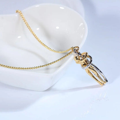 Metal Plating Hug Necklace - The Perfect Gift For Loved One