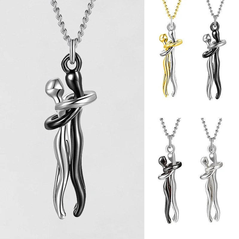 Metal Plating Hug Necklace - The Perfect Gift For Loved One