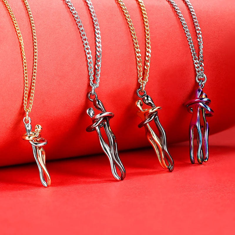 Metal Plating Hug Necklace - The Perfect Gift For Loved One