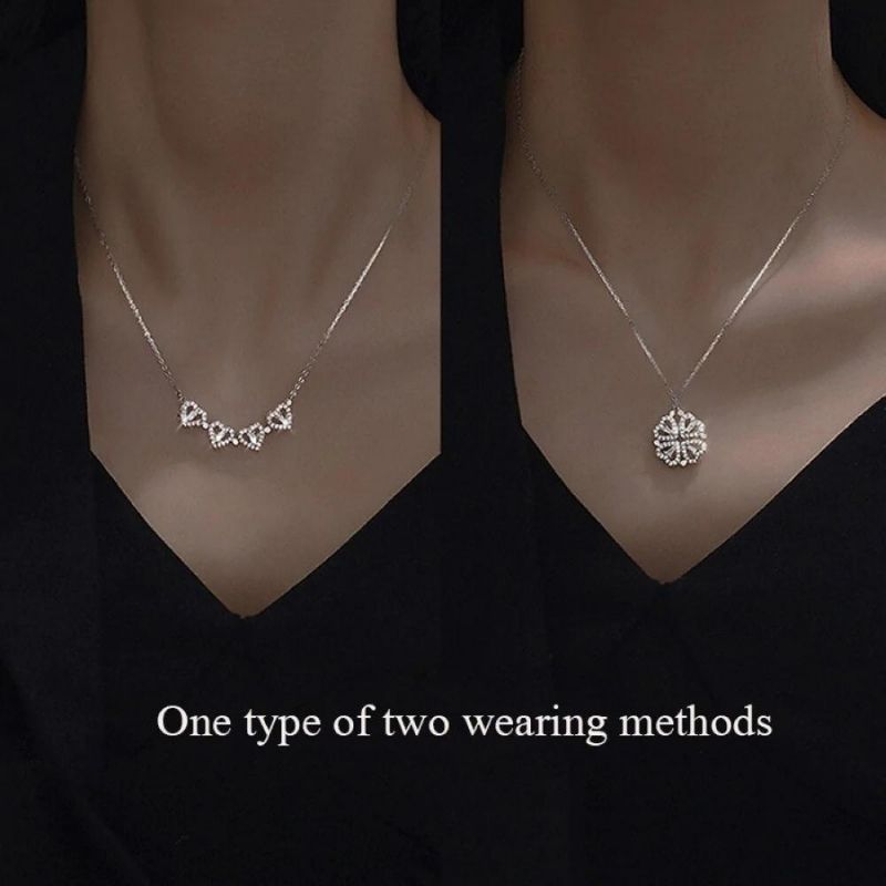 🍀Four-Leaf Heart Shape Necklace💕 S925 Silver