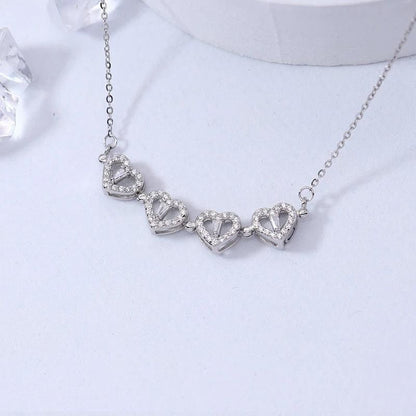 🍀Four-Leaf Heart Shape Necklace💕 S925 Silver