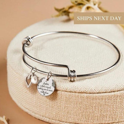 A Sister Is God's Way Of Making Sure We Never Walk Alone Bangle