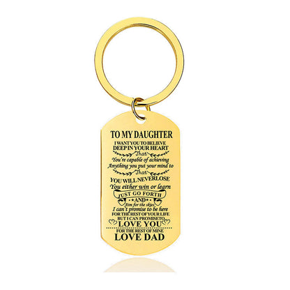 You Will Never Lose - Inspirational Keychain - A909